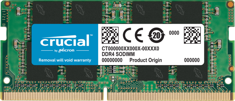 Mémoire DDR4 8 Go Crucial 3 200 MHz