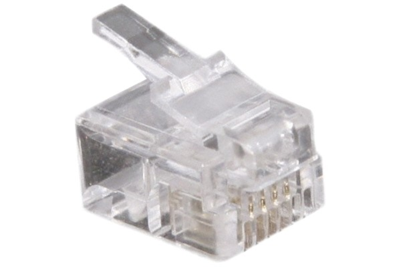 Mod. Connector Flat Cable 6p4c RJ11 10x
