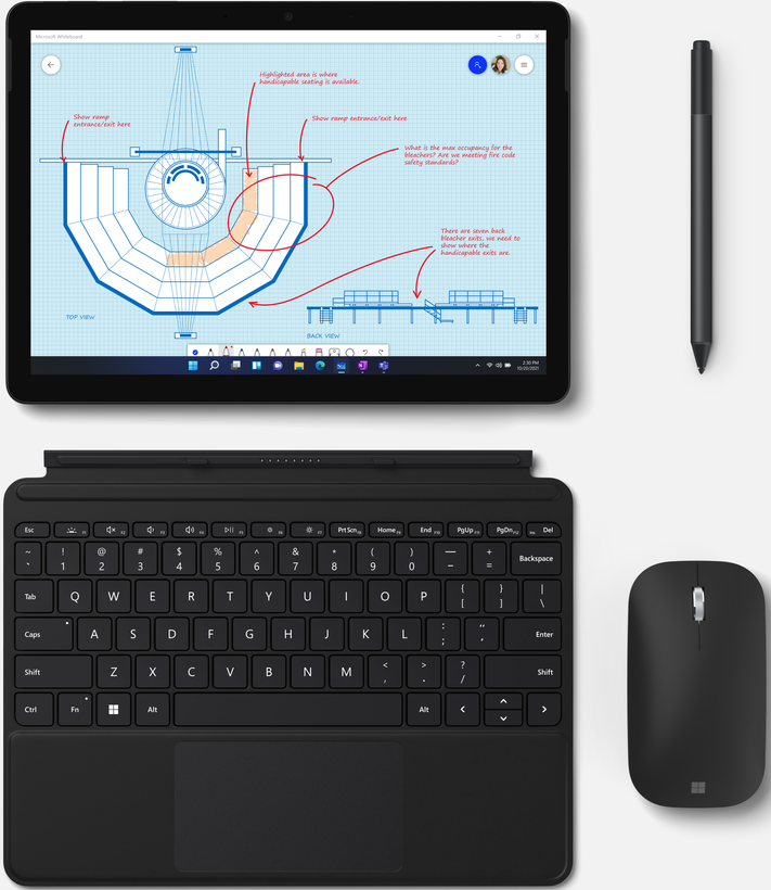 MS Surface Go 3 i3 8/256GB LTE W11 schw.