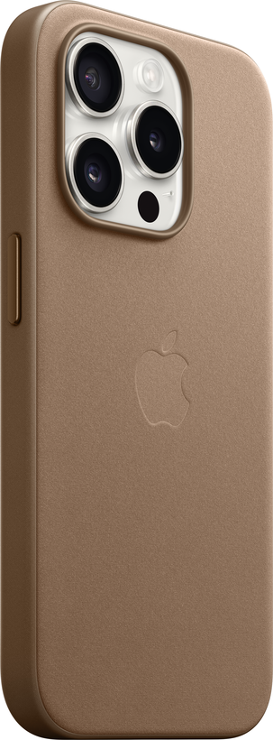 Apple iPhone 15 Pro Feingewebe Case taup