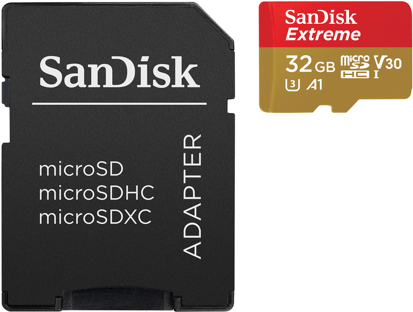 Acheter Carte microSDHC 32 Go SanDisk Extreme (SDSQXAF-032G-GN6AA)
