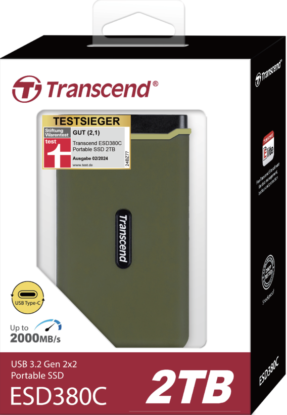 SSD 2 TB Transcend ESD380C