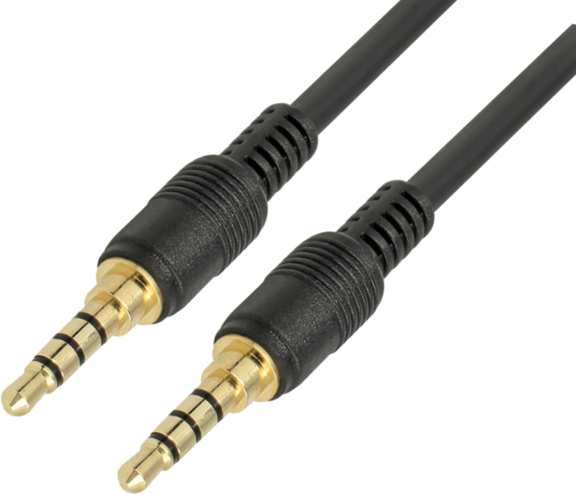 Audio Cable 3.5mm Jack/m-Jack/m 3m 4-pin