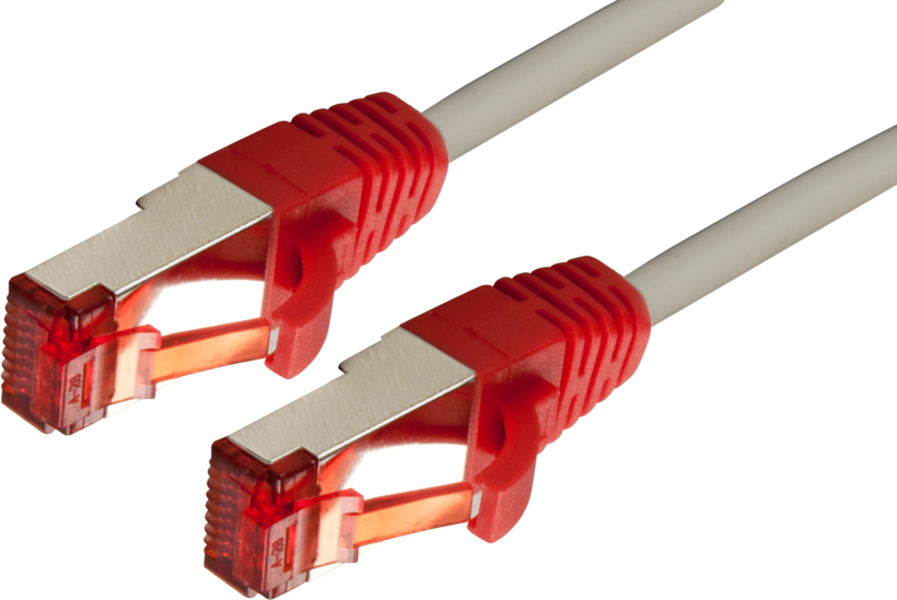 Patchkabel RJ45 (X) S/FTP Cat6 2 m gr/rt