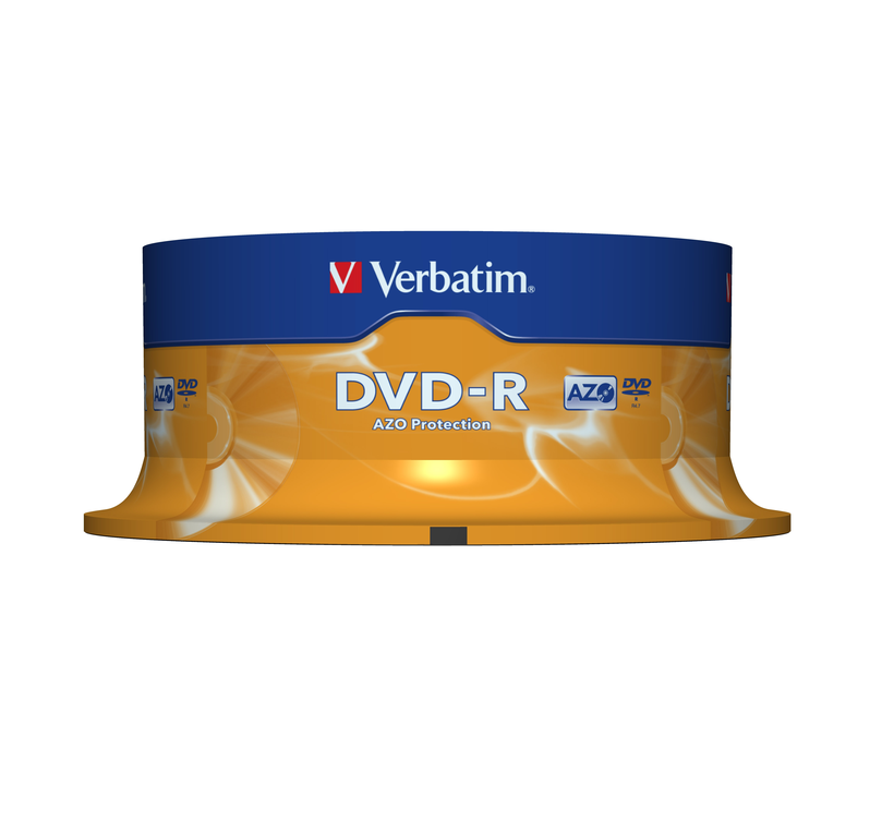 DVD-R 4,7 Go Verbatim 16x spindle de 25