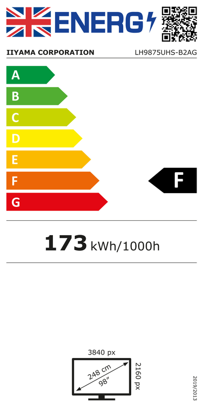 iiyama ProLite LH9875UHS-B2AG Display