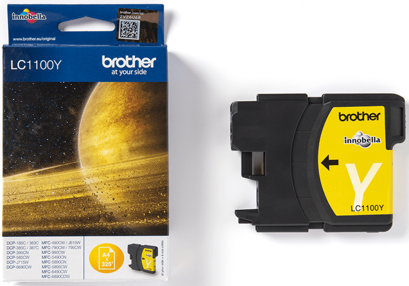 Encre Brother LC-1100Y, jaune