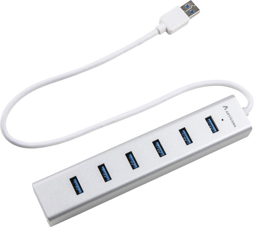 ARTICONA USB Hub 3.0 7-Port alu/weiß (4059168) kaufen