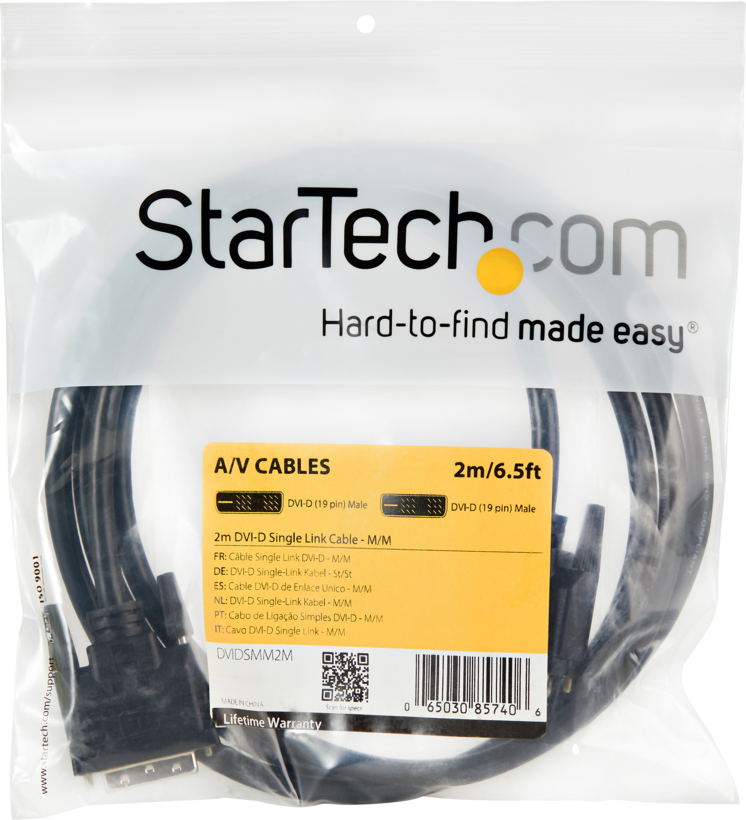 StarTech DVI-D Kabel SingleLink 2 m