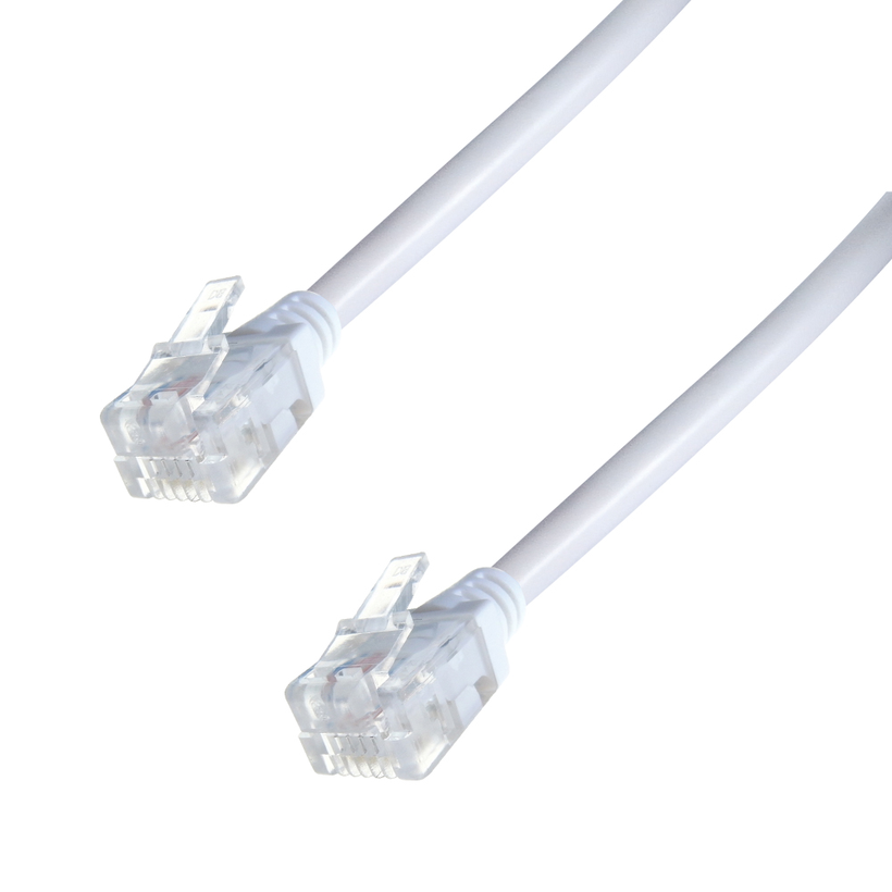 High-Speed ADSL RJ11 Kabel 5 m weiss