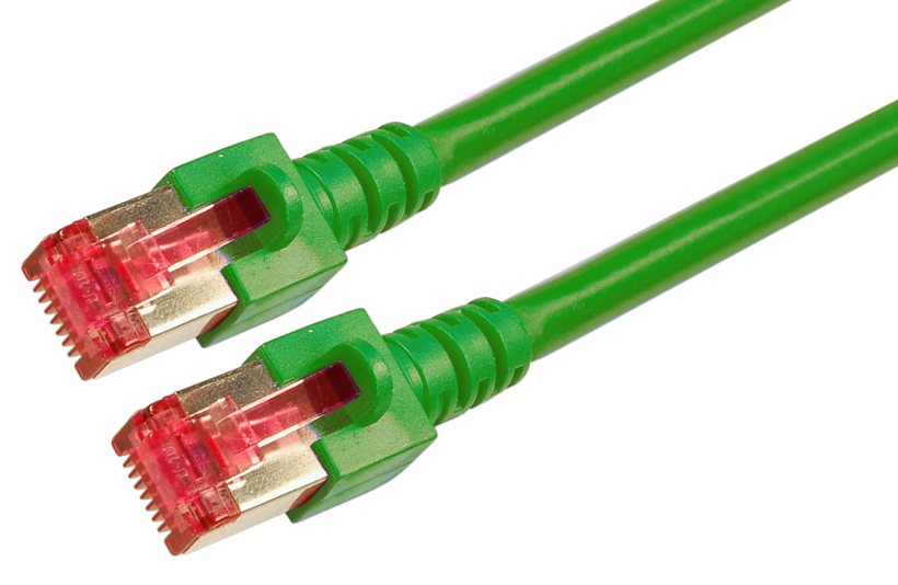 Patchkabel RJ45 S/FTP Cat6 1 m grün