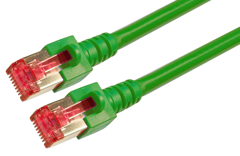 Câble patch RJ45 S/FTP Cat6 5 m vert