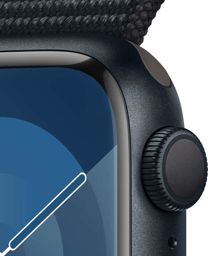 Apple Watch S9 GPS 41mm alu éjfekete
