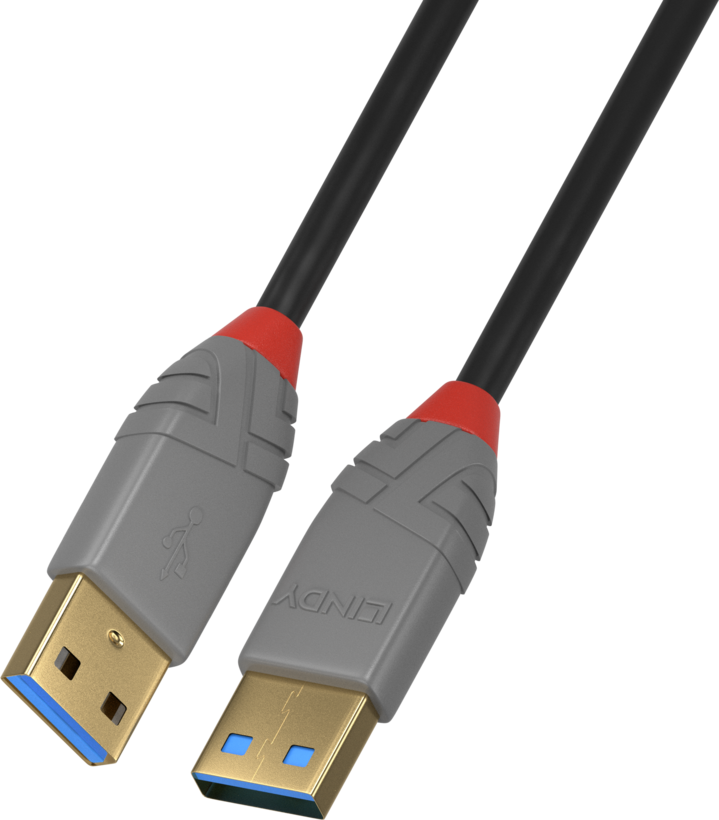 Cable USB 3.0 A/m-A/m 1m Black