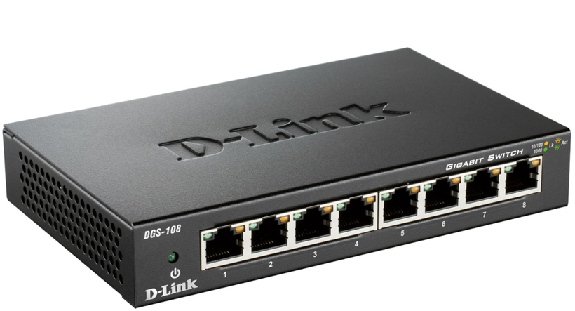 Switch Gigabit D-Link DGS-108