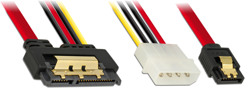 Cable SATA Data + 4p Power Internal 0.3m