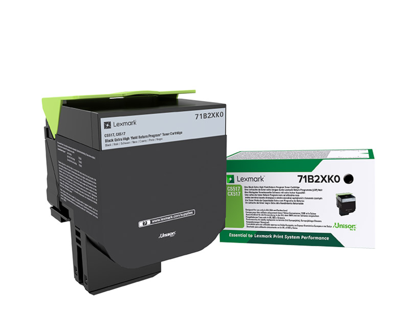 Tóner negro Lexmark 71B2X