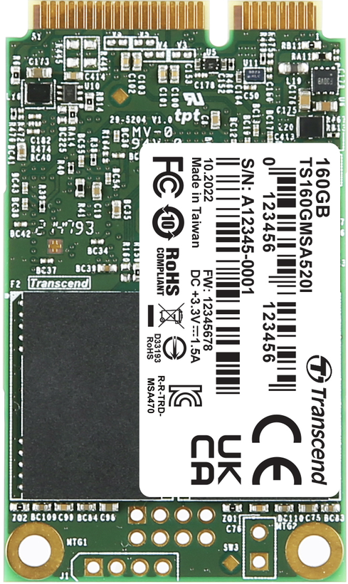 Transcend MSA520I mSATA 160 GB SSD