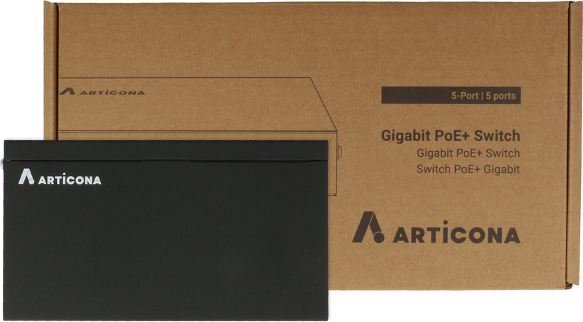 Switch PoE+ ARTICONA 5 ports Gigabit
