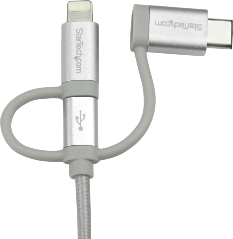 Cable USB 2.0 m (A) - (Lightn./microB/C)
