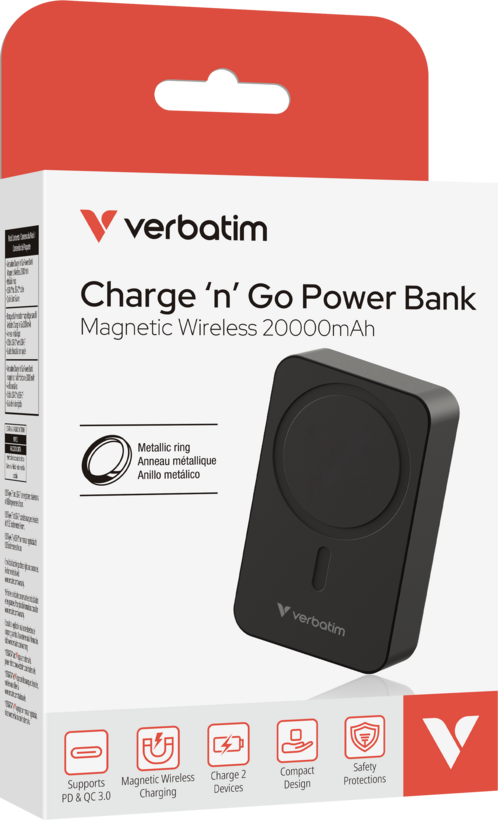 Verbatim USB Powerbank Black 20,000mAh