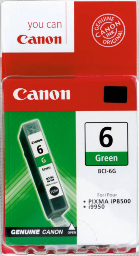 Tinteiro Canon BCI-6G verde