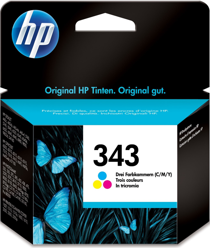 Inkoust HP 343, tríbarevný