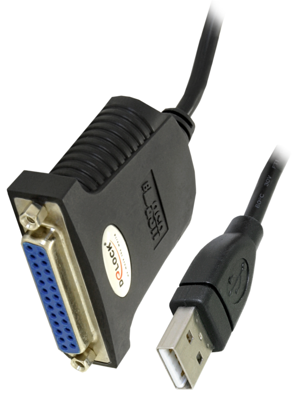 Adapter DB25 Parallel/f - USB A/m 0.8m