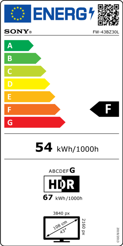 Displej Sony Bravia FW-43BZ30L