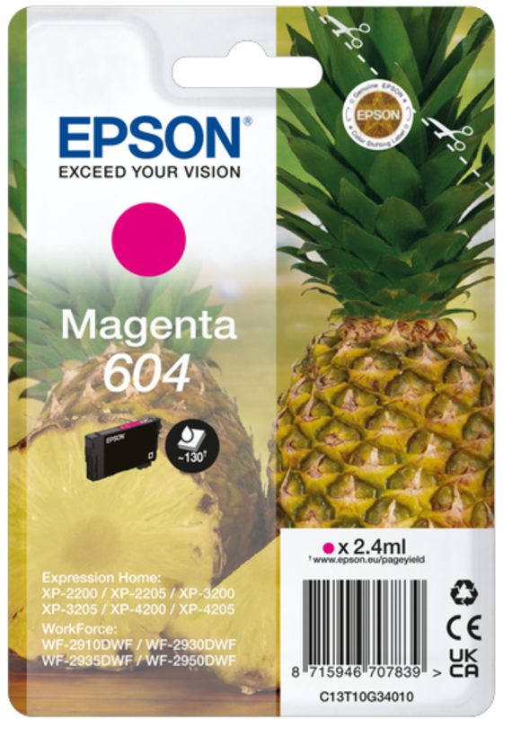 Epson Singlep. 604 Ananas-Tinte magenta