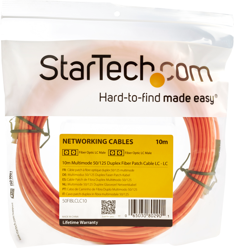 FO Duplex Patch Cable LC-LC 50µ 15m