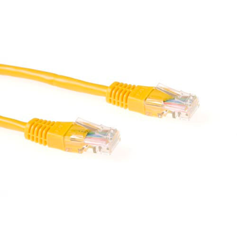 Patch Cable RJ45 U/UTP Cat5e 10m Yellow