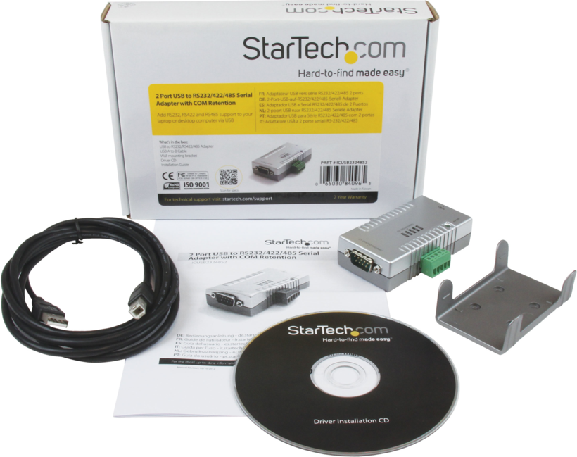 Adapter 1x DB9/m (RS232)+5-pin - USB-B