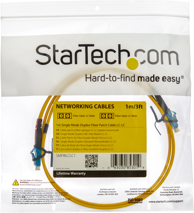 FO Duplex Patch Cable LC-LC 9/125µ 7m