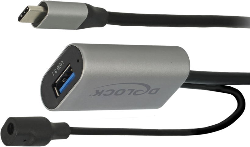Delock USB Typ C-A Aktiv-Verlängerung 5m