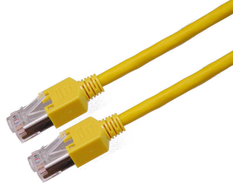 Câble patch RJ45 S/UTP Cat5e 2 m jaune