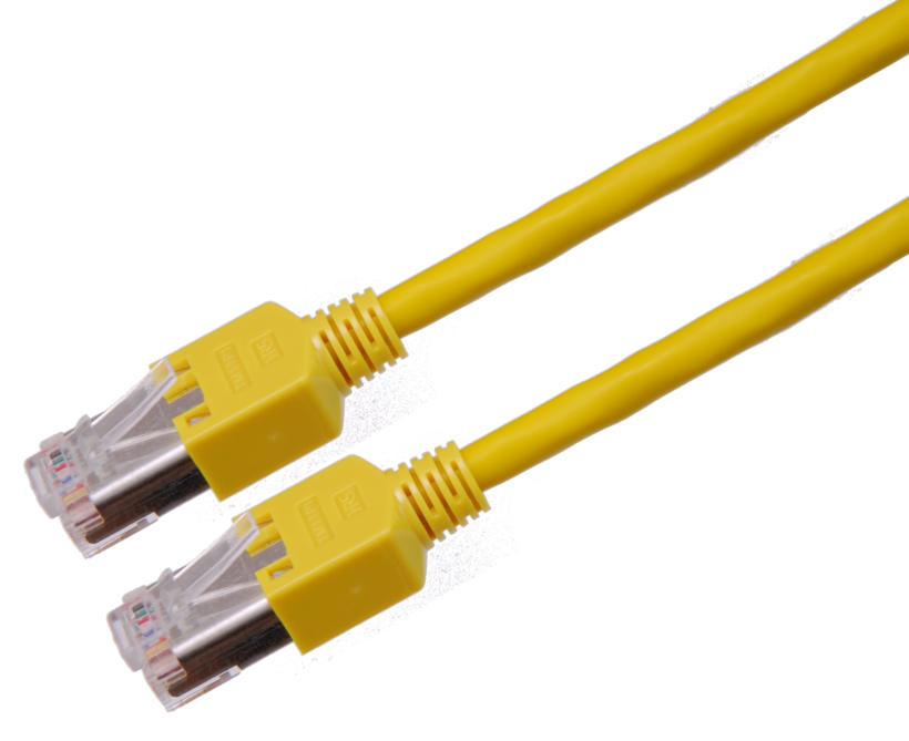 Patch Cable RJ45 S/UTP Cat5e 0.5m Yellow
