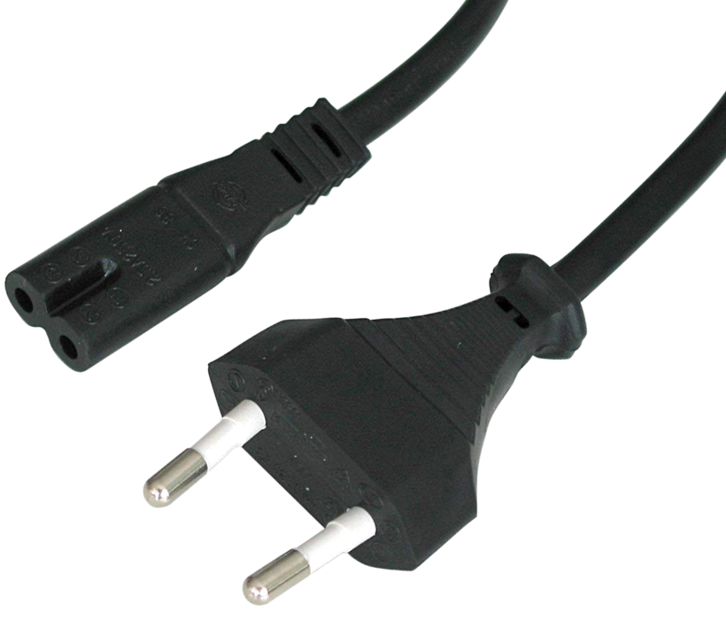 Câble d'alimentation m.-C7 f., noir 3m