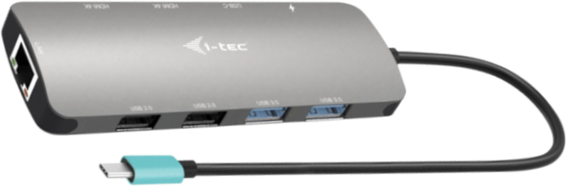 i-tec Metal Nano USB-C - 2xHDMI Dock
