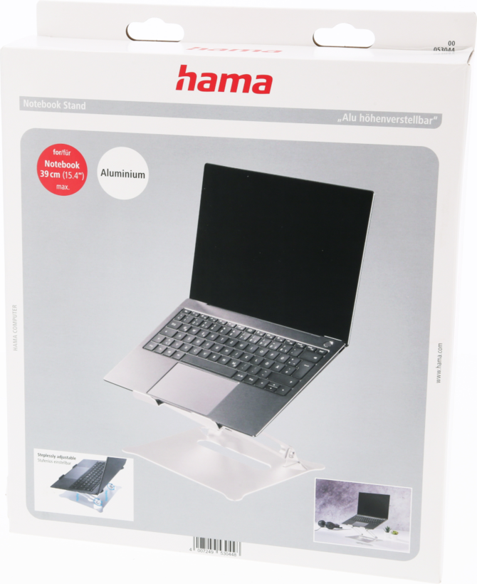 Suporte PC portátil alumínio Hama