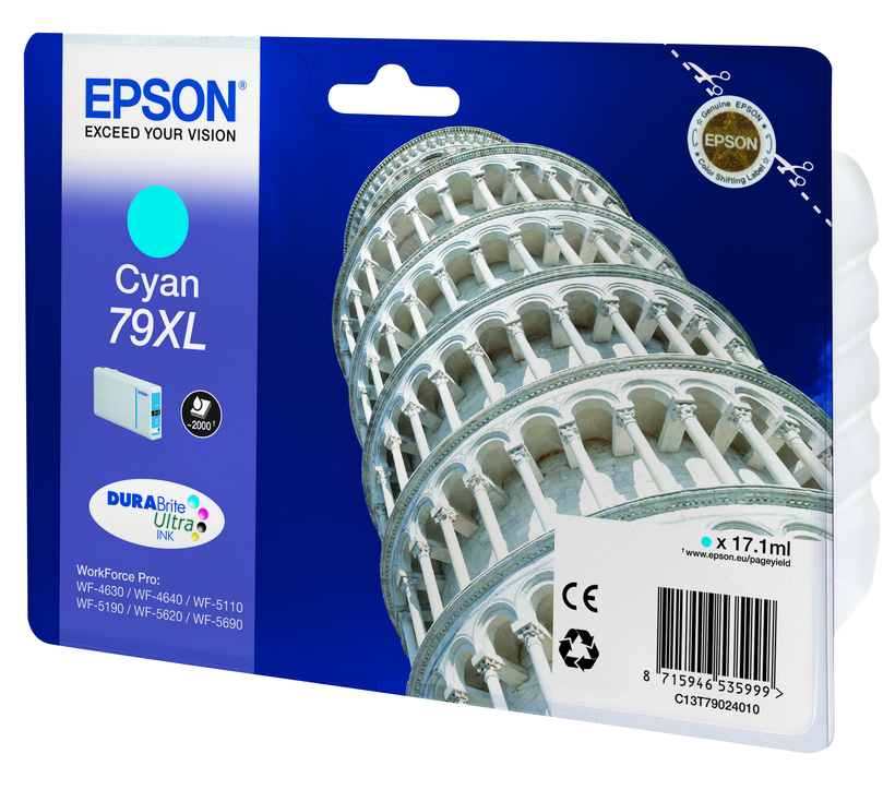 Encre Epson 79XL, cyan