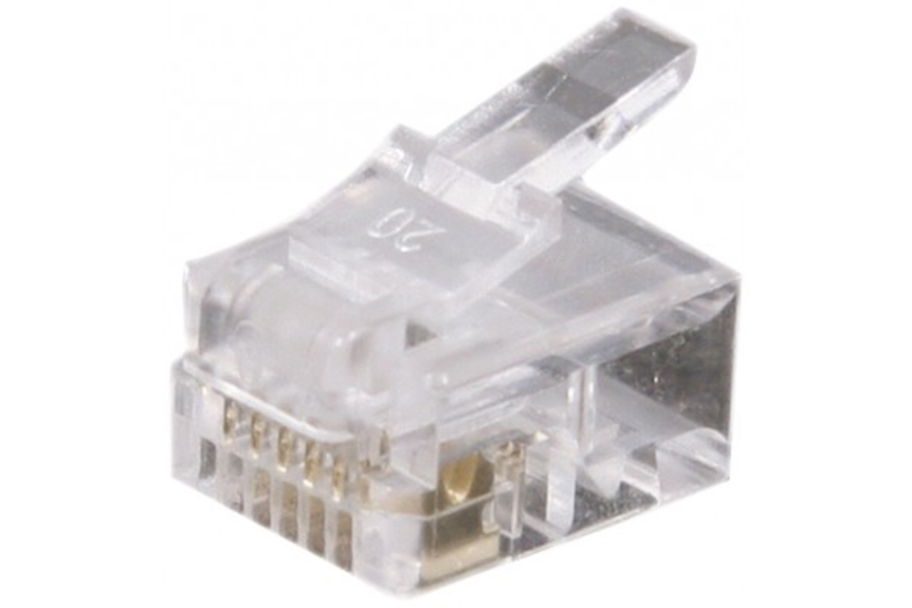 Modularstecker RJ12 6P6C 50 Stück