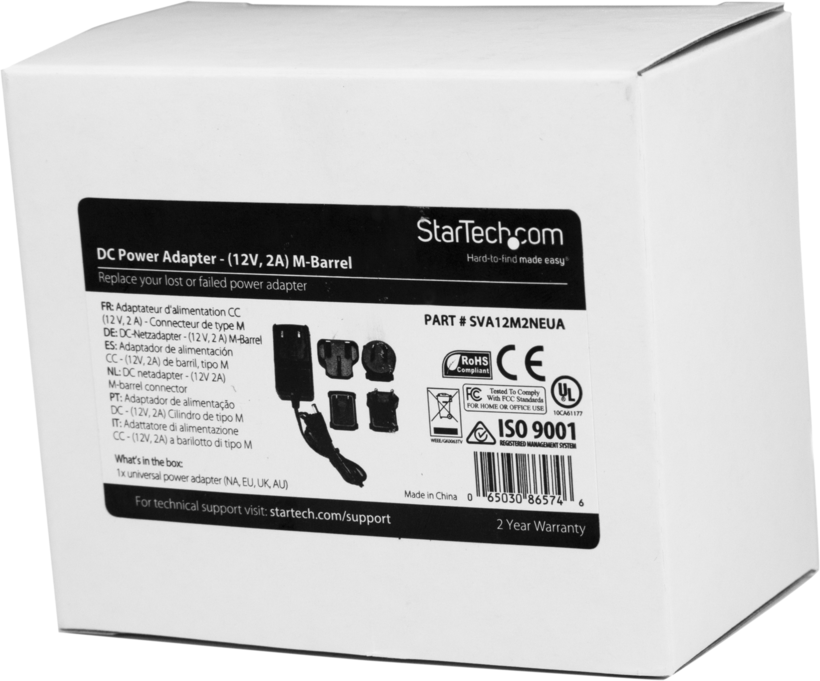 Chargeur universel StarTech 12 V 2 A