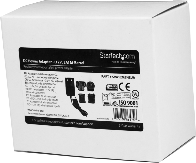 StarTech Universal 12V 2A Charger