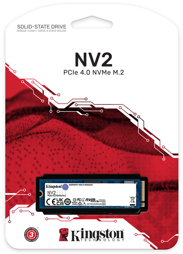 Kingston NV2 500 GB NVMe PCIe SSD