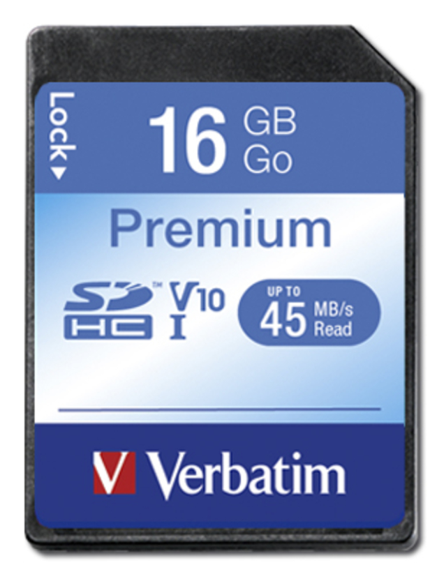 Carte SDHC 16 Go Verbatim Premium