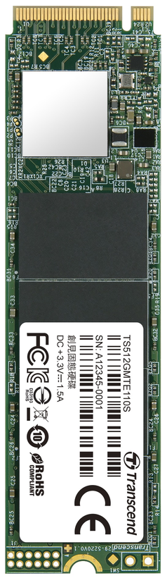 ik ontbijt Ruwe olie Geweldig Transcend PCIe 110S M.2 NVMe 512GB SSD (TS512GMTE110S) kopen