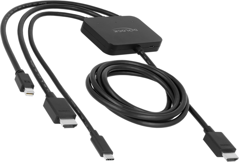 Adaptateur Delock HDMI/Mi-DP/USB - HDMI