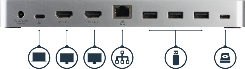 Docking USB-C 3.0 - 2x HDMI StarTech