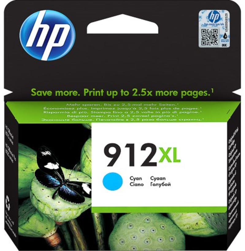 Tinta HP 912 XL, cian